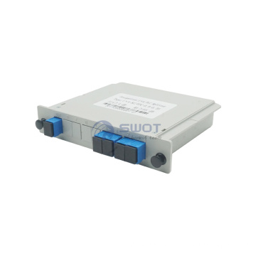 Manufacturing FTTH 1 4 SC APC UPC G657A1 cassette lgx box fiber PLC Splitter